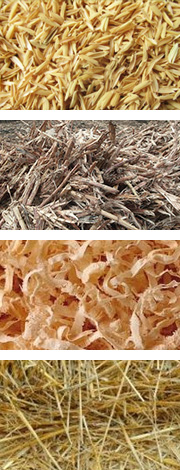 農(nóng)作物原料如麥桿、稻桿、玉米秸稈、稻殼、花生殼和其它農(nóng)作物